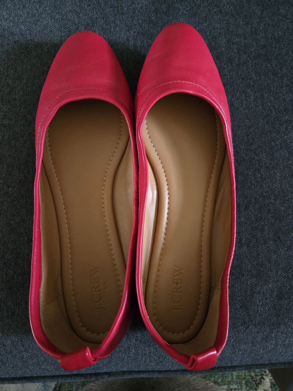 J. Crew Women's Red Ballet Flats